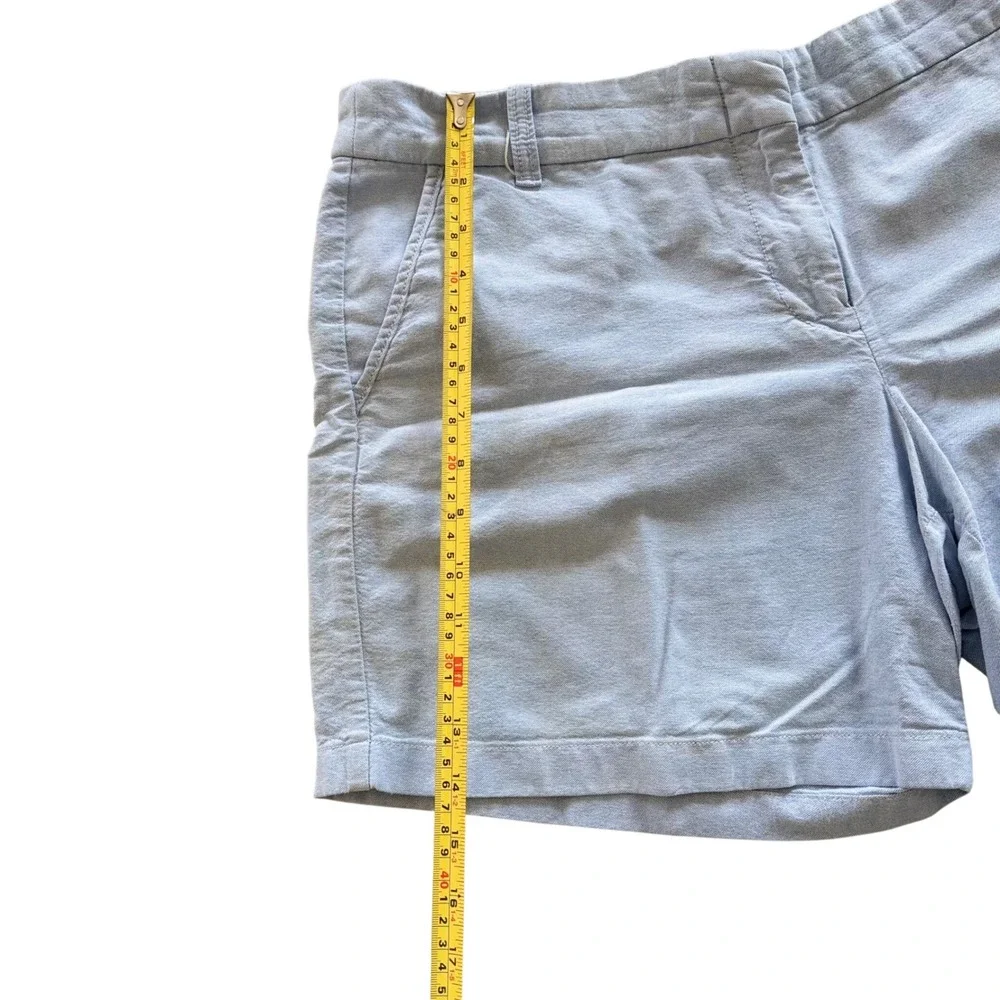 J.Crew Chino Shorts Womens 14 Light Blue H5181‎ Summer Coastal Cotton 4